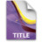 pr document secondary title Icon